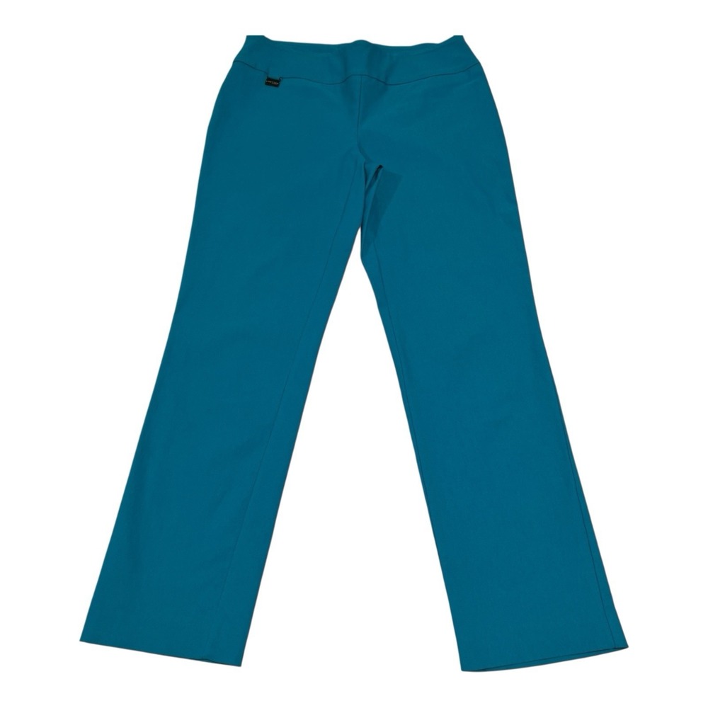 Lisette Pants Women's Size 6 Pull On Ankle Straight Leg‎ Stretch Trousers Blue